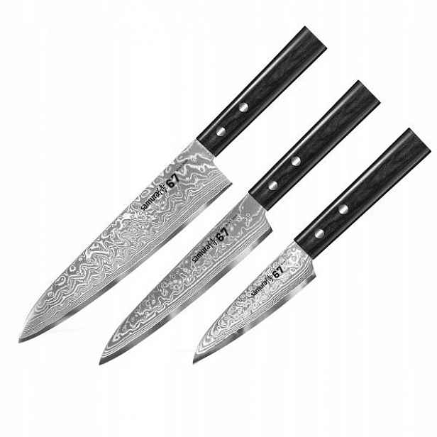Sada 3 nožů Samura Damascus 67 vrstev VG-10 Micarta SD67-0220M