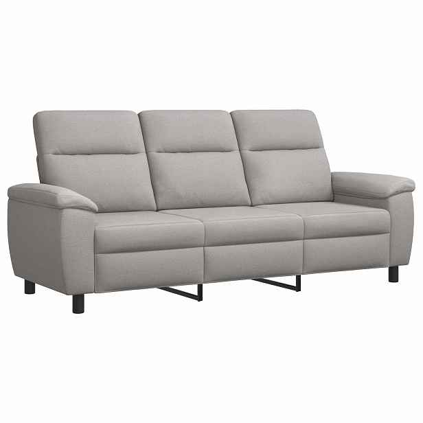 vidaXL Pohovka Oblačno šedá 214 x 90 x 95 cm Textil