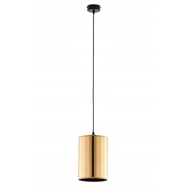 Závěsná lampa Cortina zlato-černá 1xE27 Jupiter, stmívatelná, 15 W