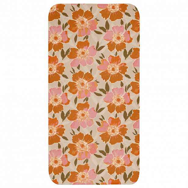 OnlyWow KOUPELNOVÁ PŘEDLOŽKA Květiny - Motiv - Retro 60x120 cm