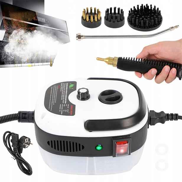 Parní Čistič 2500 W Se 3 Kartáčovými Hlavami Pro Různé Povrchy