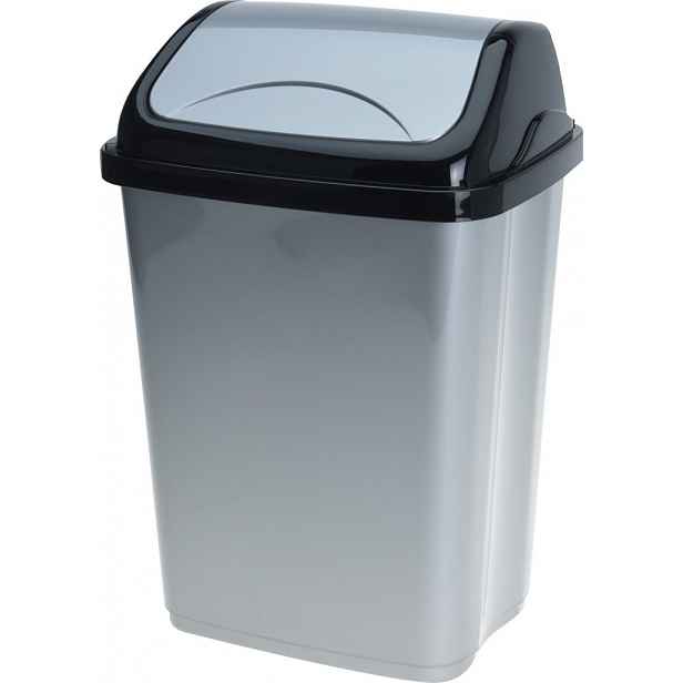 Odpadkový koš 5 l, černo-šedý