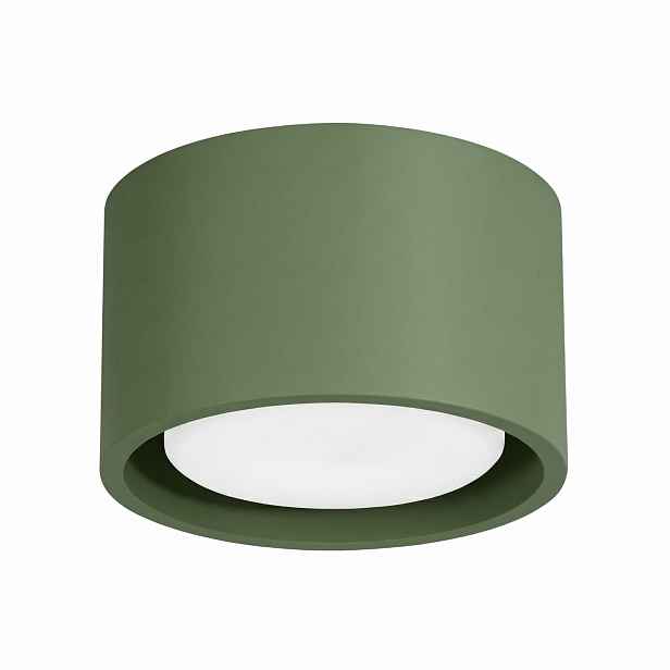 Sollux Lighting stropní spot modo kulatý olivově zelený gx53 10w