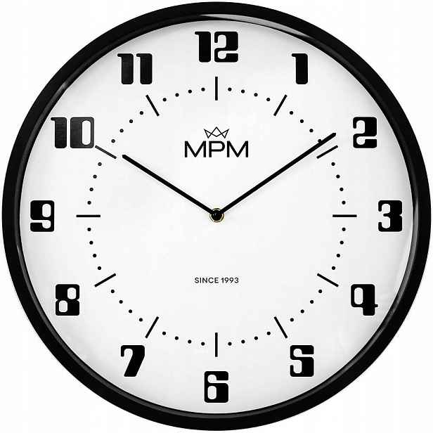 Velké Kulatý Klasické Nástěnné Hodiny Mpm E01.4206.00 40 cm