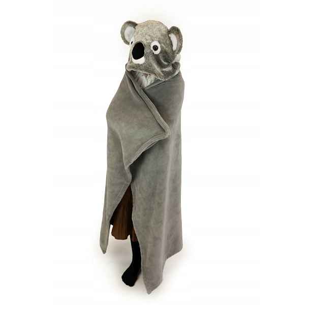 Cozy Noxxiez BL811 Koala hřejivá deka s kapucí se zvířátkem a tlapkovými