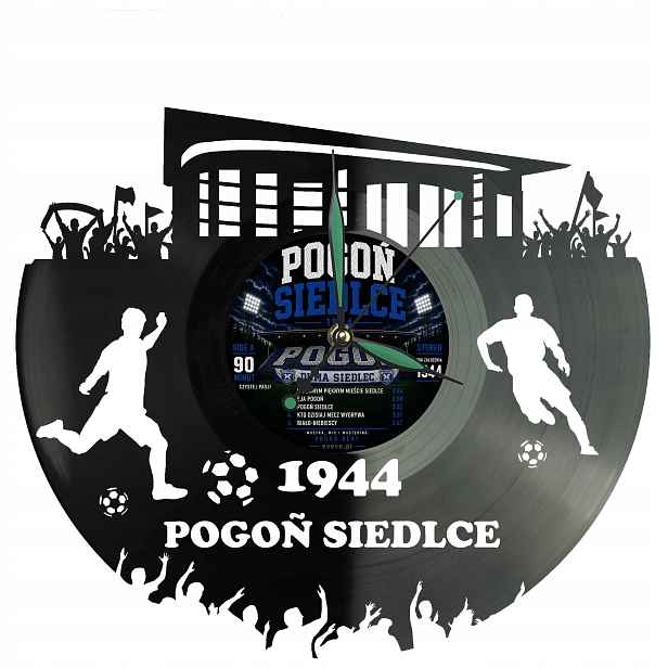 Pogoń Siedlce Stadion Nástěnné hodiny Vinylová deska pro fanouška jako Dárek