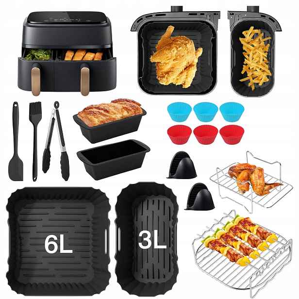 Příslušenství Pro Philips Airfryer Dual Basket 3000/5000 – XL Sada 17 v 1