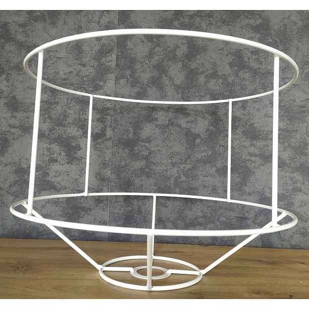 Rám stínidla stojací lampy E27 40 cm H-30 cm válec makramé stojací lampa tr
