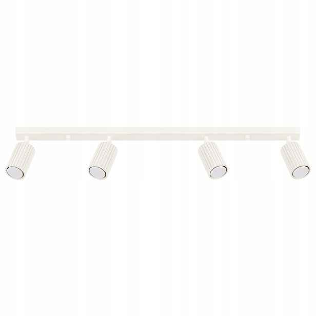 Sollux Stropní svítidlo moderní béžová lišta 81 cm 4 vroubkované reflektory