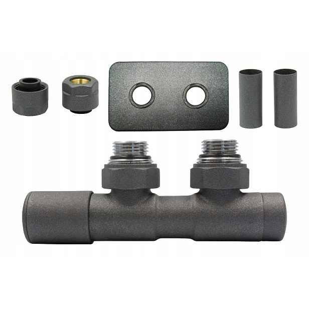 Ventil reg 50mm Twins grafit levý str Cu AiO r.pros