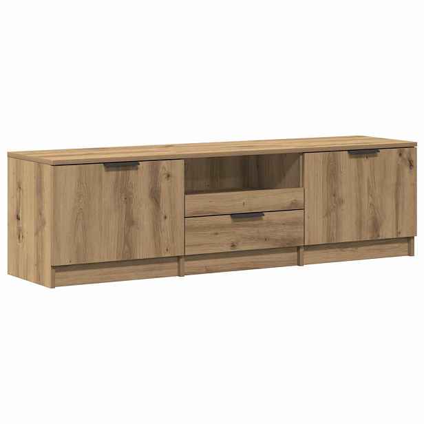vidaXL TV stolek Artisan dub 140 x 35 x 40 cm, dřevěné podlahy