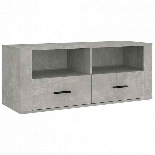vidaXL TV skříňka betonově šedá 100x35x40 cm kompozitní dřevo