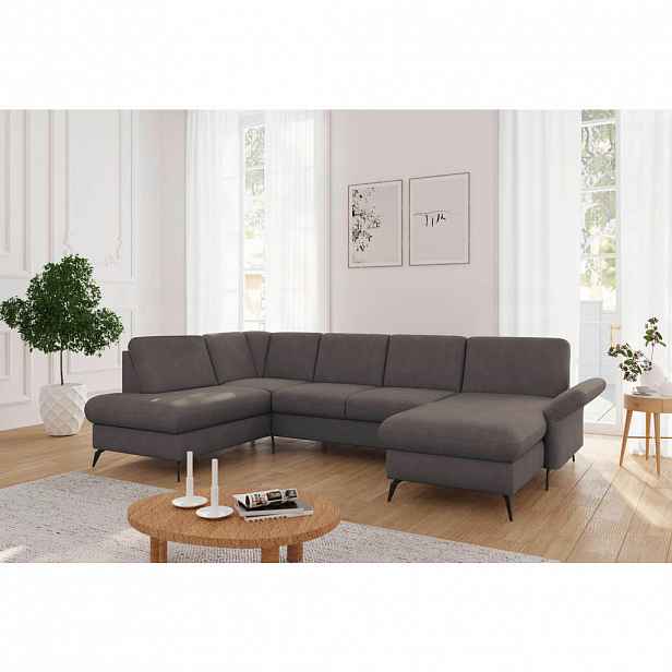 Sit & More SEDACÍ SOUPRAVA, textil, jílová barva
