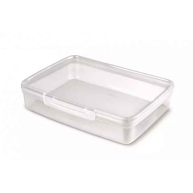 Dóza na potraviny čtvercová snap box 4.4l 252947 čirá