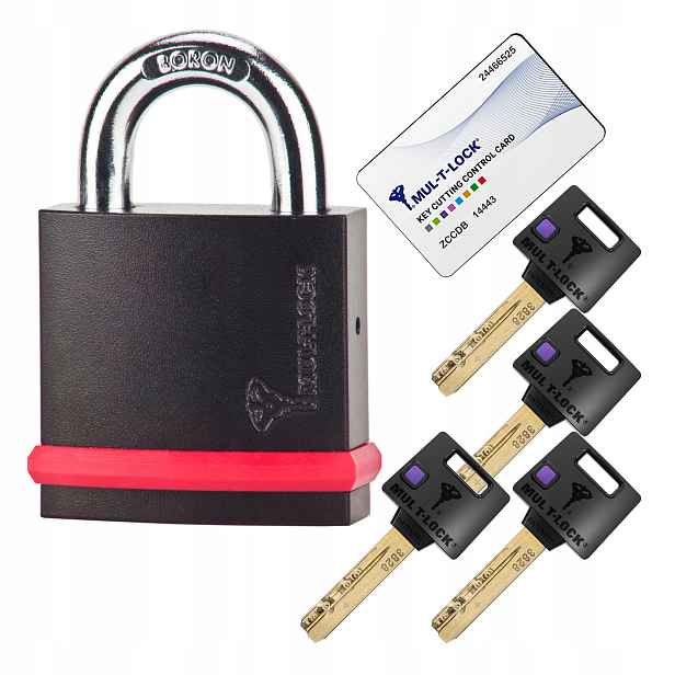 Visací zámek Mul-T-Lock MTL400 NE14L proti vloupání, 6. třída zabezpečení