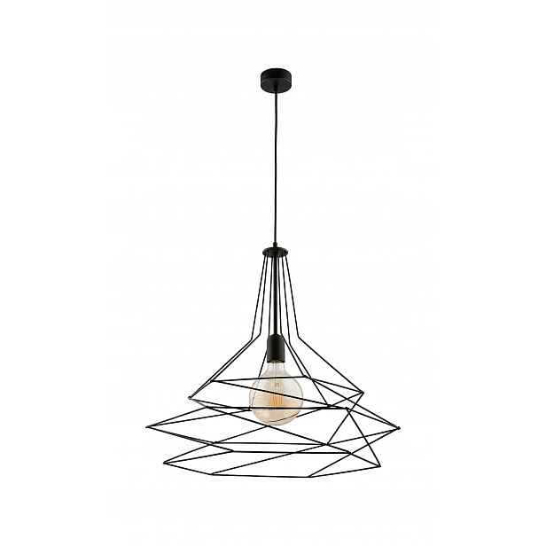 Závěsná lampa Oro Černá 1xE27 56 cm Stropní Svítidlo do obývacího pokoje Domov