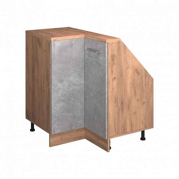 Vicco ŠIKMÁ SKŘÍŇ ROHOVÁ SKŘÍŇKA Rion Beton 75.6 x 81.6 cm s 1 dveřmi