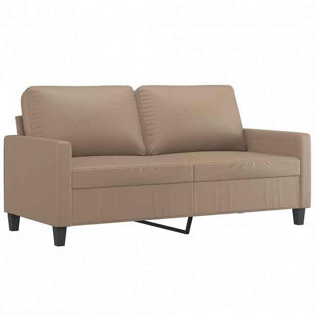 vidaXL 2místná pohovka cappuccino 140 cm umělá kůže