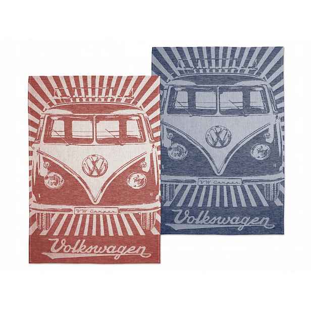 Brisa Vw Collection utěrky do kuchyně Vw T1 Bus 2 ks červené