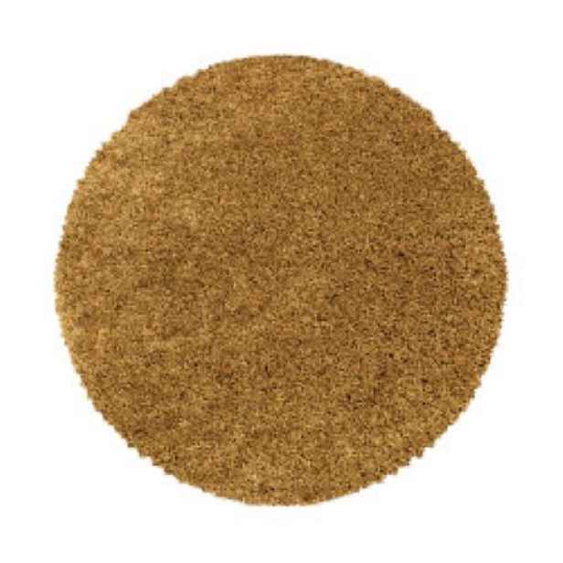 Kusový koberec Sydney Shaggy 3000 gold kruh, 200x200 (průměr) kruh, žlutá, ložnice, Ayyildiz