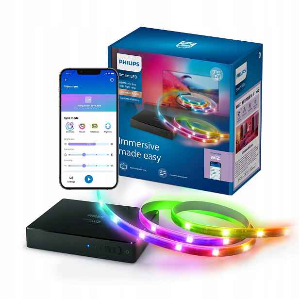 Led pásek Rgbic Sync Box pro Tv 75 85 Hdmi WiFi Philips Smart