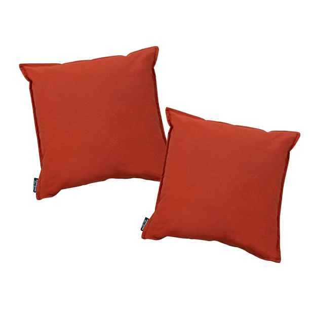 Sada 2 ks venkovních polštářů MADISON ECO 50x50 cm, oranžové