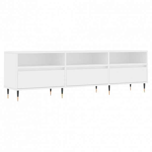 vidaXL TV skříňka bílá 150 x 30 x 44,5 cm kompozitní dřevo