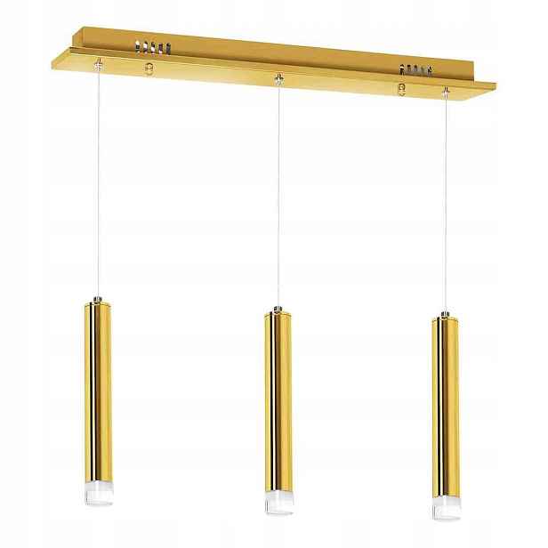 Závěsná lampa Milagro Goldie ML5714 3x5W Led 1050lm 4000K Zlatá Nastavitelná
