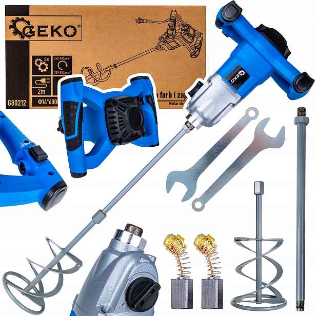 Geko Elektrické míchadlo na barvy a malty 1600 W 2 rychlostní stupně G80212