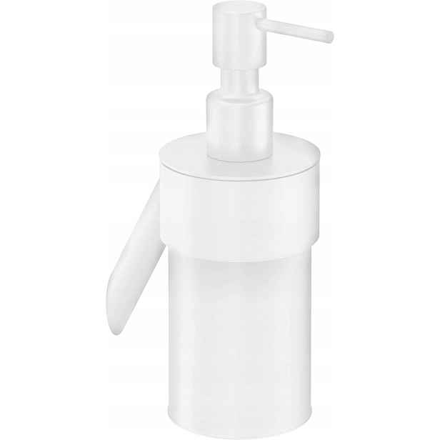 Nástěnný Dávkovač Bílý, Sklo a mosaz, 0.25 l, montážní sada