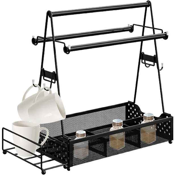 Stojan na koření Bedee Kovový pro gril 38 Cm se 4 přihrádkami