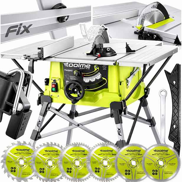 Stolní Pila 2200W toolme tm320 4 desky toolme tm320 6x Kotouče