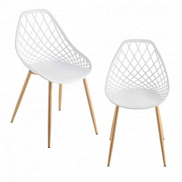 [en.casa] DESIGNOVÁ ŽIDLE, SADA 2 KS Varšava