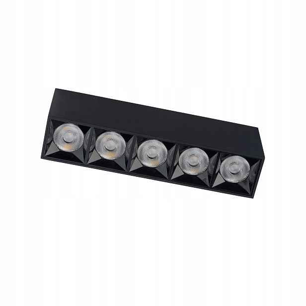Nowodvorski MIDI S Led lišta 5x20W Černá, 1700lm, 4000K