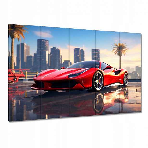 Obrazy 100x70 Červené Ferrari