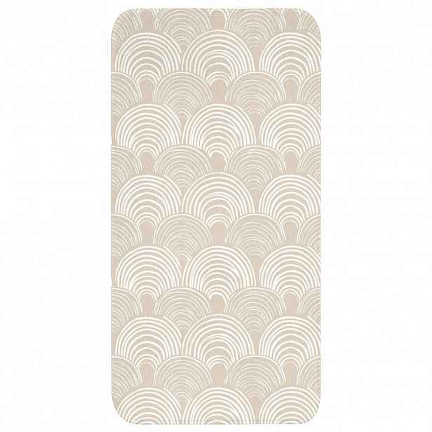 OnlyWow KOUPELNOVÁ PŘEDLOŽKA Vlny - Textura - Béžová 60x120 cm