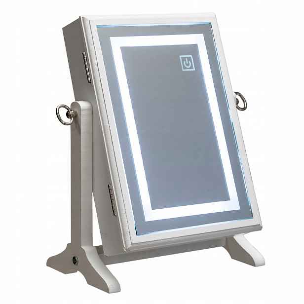 Šperkovnice na náušnice šperky Led zrcátko 25x35