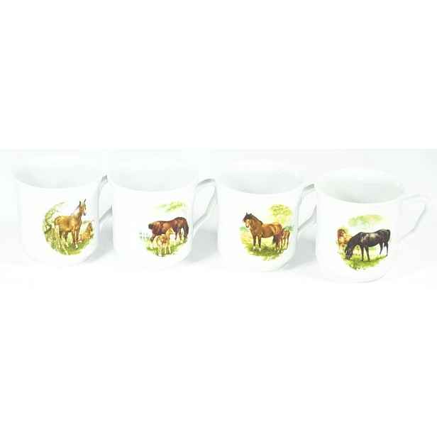 hrnek 270ml KAREL-KŮŇ+HŘÍBĚ, čes.porcelán