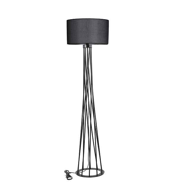 Opviq Stojací lampa Havin černá
