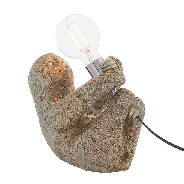 Stolní lampa Leniwiec stříbrná E27 10Wmax Endon