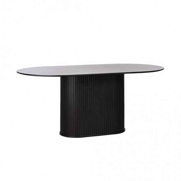 Unique-Furniture NOLA jídelní stůl unique furniture 95x180 cm černý dřevo 48304642