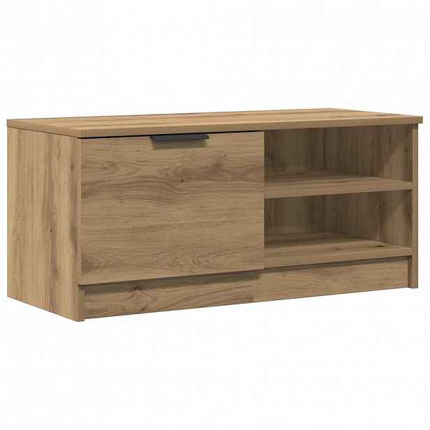 vidaXL TV skříňka dub artisan 80x35x36,5 cm kompozitní dřevo
