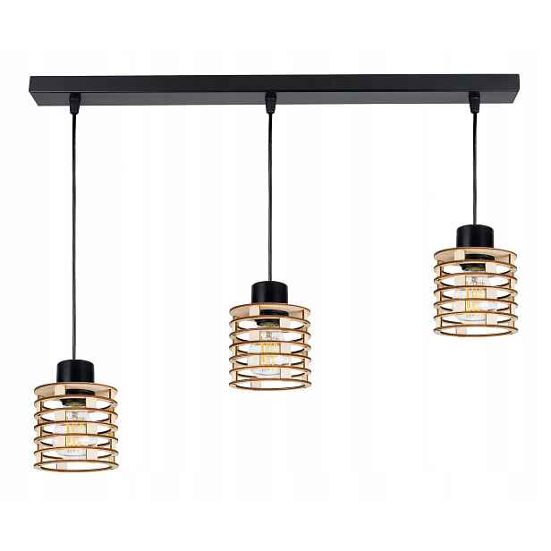 Závěsná Lampa Zwis stropní lustr Loft Dřevo 3