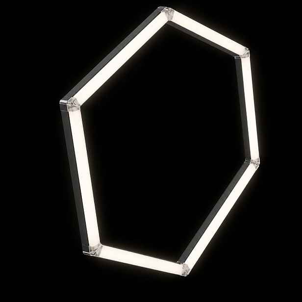 HEX1 Led panel černý 42W 92x79 Cm studio barber stropní salon 4000K