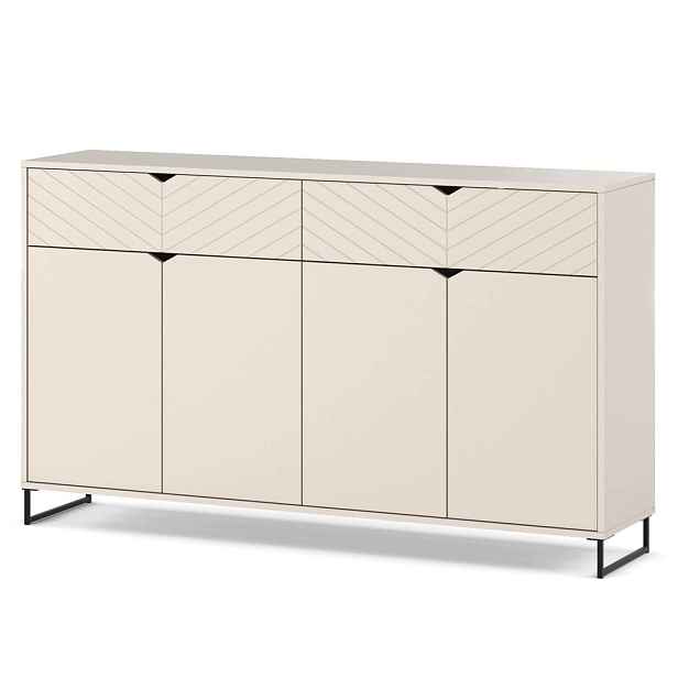 Kašmírová Komoda Se Zásuvkami 150 CM 4D2S, Moderní Skříňka Do Obývacího Pokoje