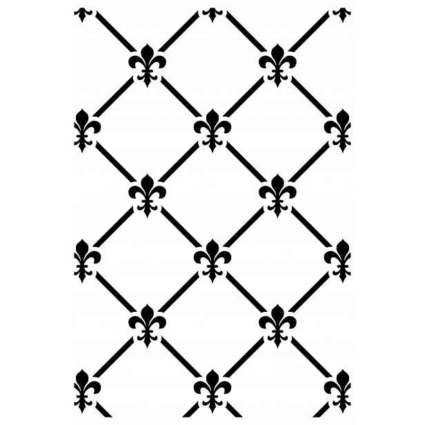 Omítací Malířská Šablona LuxBud Geometric 4 92x63 cm Moderní dekor