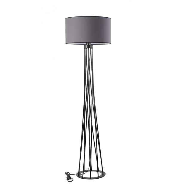 Opviq Stojací lampa Havin II 170 cm tmavě šedá