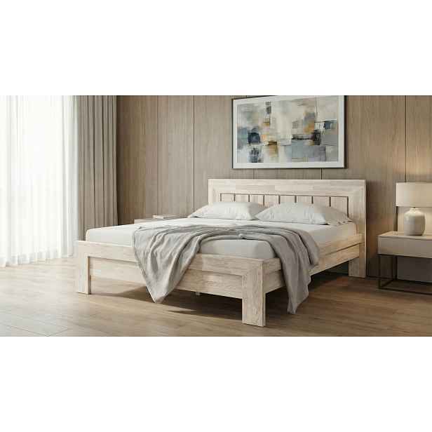 Postel Dreamy Madera Barevné provedení: Jasan - Olej bělený, Velikost: 180x200