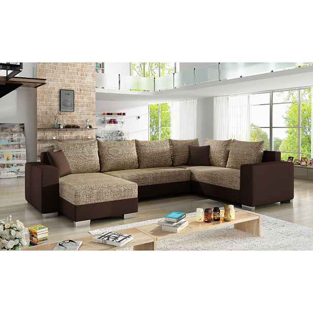 Sedací souprava Marco Provedení: Levá U, látka: Berlin 03/ Soft 66 dark brown