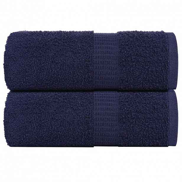 vidaXL Ručníky FROGN 2 ks tmavě modré 30x30 cm 360 g/m²